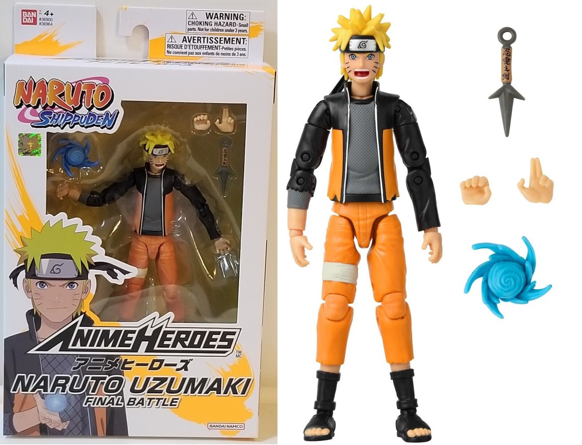IN STOCK Bandai Anime Heroes Naruto Shippuden Naruto Uzumaki Final