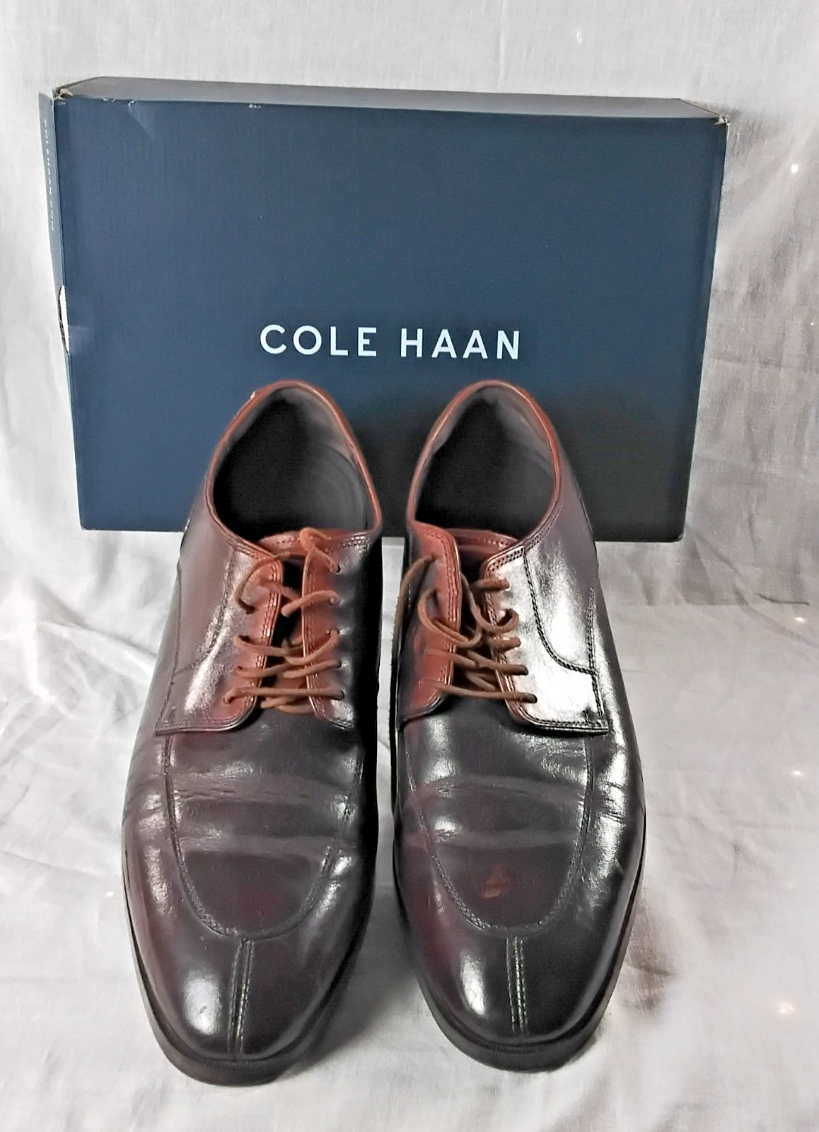 SAOLA Scarpe eleganti Oxford da uomo in pelle marrone taglia 12M Cole Haan