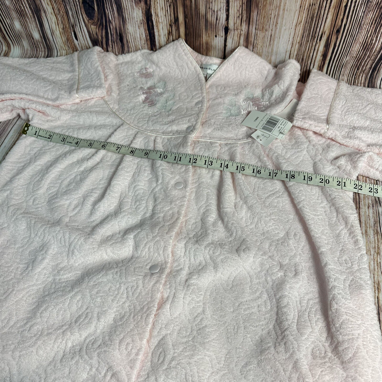 NEW Miss Elaine Womens Size Small Soft Floral Snap Button Nightgown