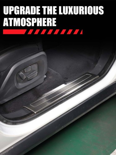 Cubierta de placa de umbral de puerta 4 piezas para Range Rover Evoque sin lámpara 2012-16 - Imagen 9 de 15