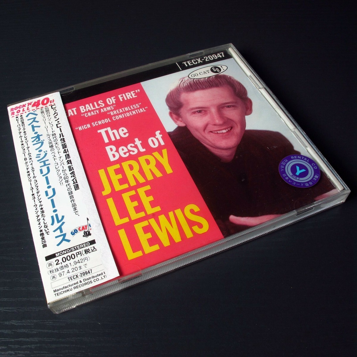 邦楽 Lead CD2 Jerry Lee Lewis - The Best Of Jerry Lee Lewis JAPAN CD W/OBI TECX