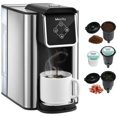 Coffee Maker 3 In1 Single Serve Coffee Machine for K-Cup/Ground Coffee/LooseTea 