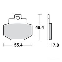 TRW SRM BremsbeläGe Passend Hinten FüR Vespa GTS 150 Ie Iget Bj. 2017-2019