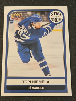 23-24 AHL Topi Niemela Star Rookie SP     Toronto Maple Leafs Prospect 