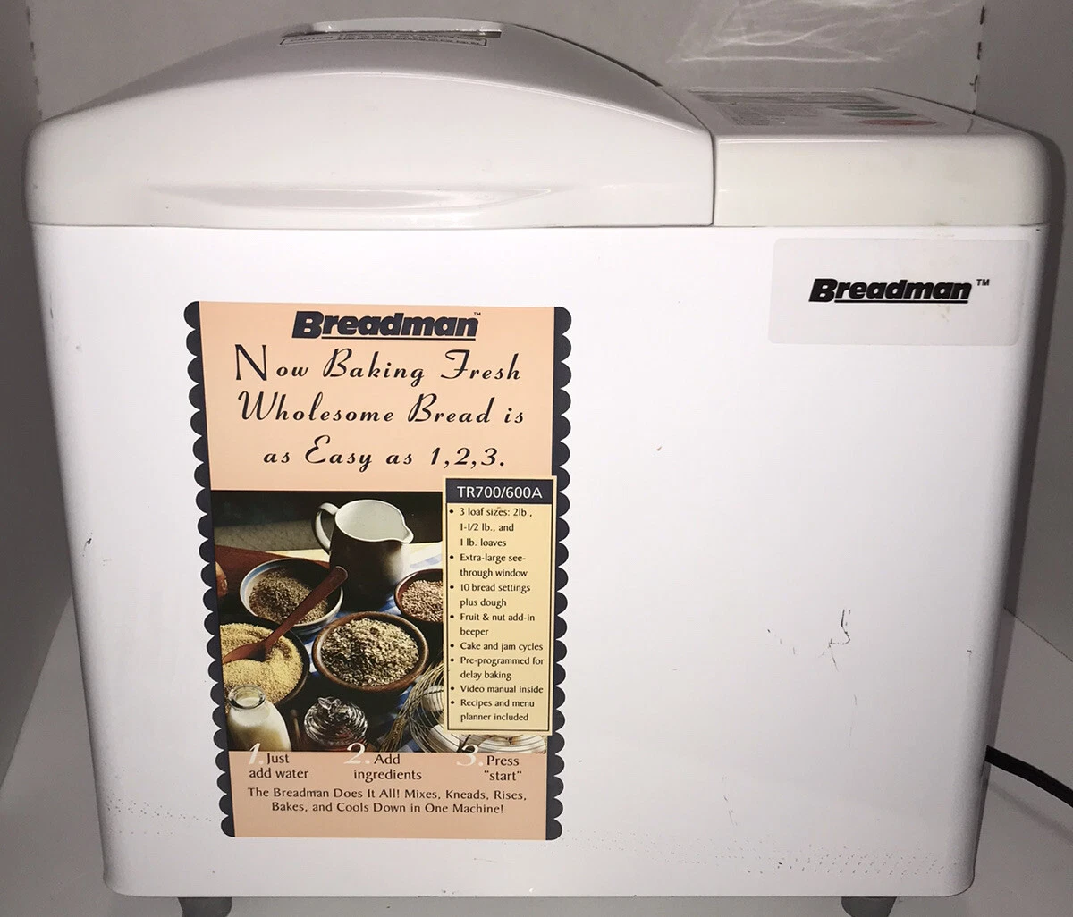 1ea Breadman TR444 Bread Maker Machine 1/ And 50 Similar, 60 OFF