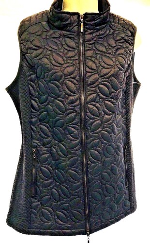 plus sz XXS/ 12 TS TAKING SHAPE Lost Paths Vest Navy Quilted Coat NWT!$130 - Picture 2 of 5