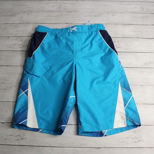 Op Boy's Board Shorts Swim Trunks Size XL 14 16 Swimwear Blue