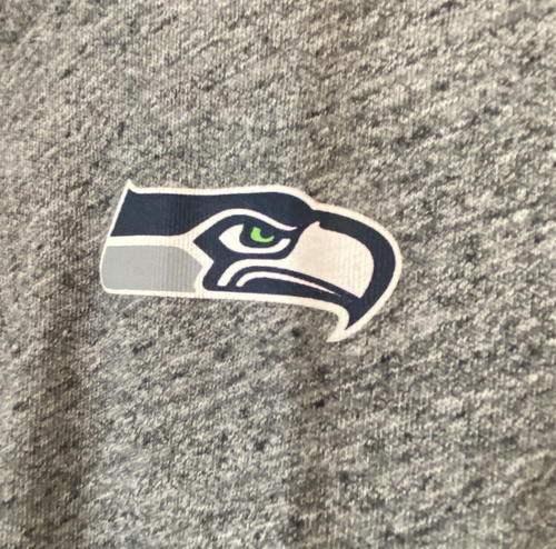 NIKE NFL Team Apparel Seattle Seahawks Women’s Heather Gray Zip Up Hoodie Sz XS - Picture 4 of 10