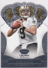 DREW BREES New Orleans CROWN ROYALE DIE-CUT Football Card Premium SAINTS!