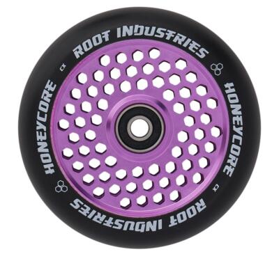 Root Industries Honeycore Stunt-Scooter Rolle 120mm Lila/Pu Schwarz wheels wheel