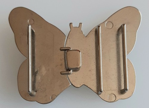 Lot of 1 x Large Metal Butterfly Buckle for belt making 7cm x 5.5cm - Picture 2 of 4