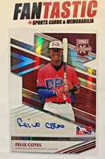 2020 Elite Extra Edition Aspirations Die Cut Auto RED /37 #172 Felix Cotes