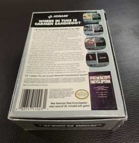 Where in Time is Carmen Sandiego (Nintendo, 1991) NES Complete in Box 