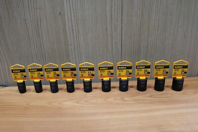 Dewalt 1/2'' flacher Antrieb metrisch Schlagschrauber Steckschlüssel 6pt 13-22mm Multi-Angebot einzeln