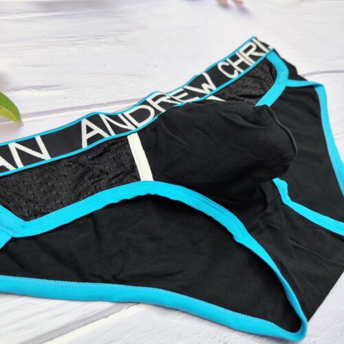 Andrew Christian Sexy Men Underwear Retro Almost Naked Brief, Black, X-Large - Picture 7 of 8