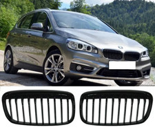 REJILLAS DELANTERAS BMW SERIE 2 GRAN TOURER F45 F46 15-18 NEGRO BRILLANTE RADIO ÚNICO UK