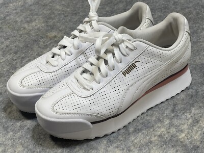 Puma Shoes Women's Size 7 371862-01 Roma Amor Perforated Platform Casual  Sneaker | eBay