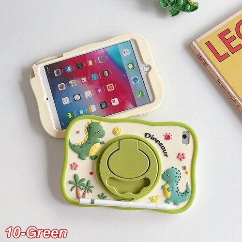 10.2" Case Cover For iPad 7/ 8th 9th Generation Kids Cute Silicone Cartoon Stand - Picture 51 of 64