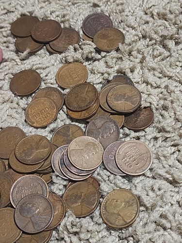 1 Roll of Lincoln Wheat Cents Pennies 1909-1919 Teens Mixed Lot 50 Coins - Picture 6 of 10
