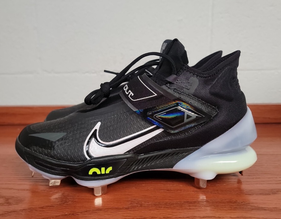 Nike Force Zoom Trout 8 Elite Black Grey Baseball Cleats 