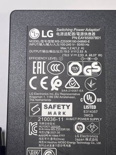 Ersatz 19 V 2,5 A AC-DC Adapter Netzteil für Samsung V32F390SEX Smart TV - Bild 3 von 7