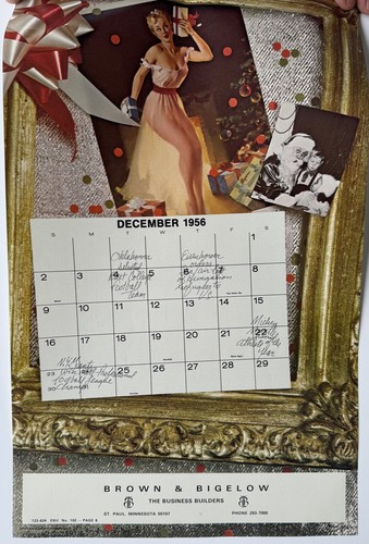 The Fabulous 50s, 1984, 1956 Vintage Twin Year Calendar, Gil Elvgren Pin Up Art - Picture 14 of 15