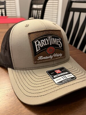 Early Times Kentucky Whiskey Bourbon New Trucker Hat Richardson 112 Hat Cap