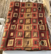 2 JCP Home Studio Grommet Curtains Panel 54" X 84" Standard Squares  Fall Autumn