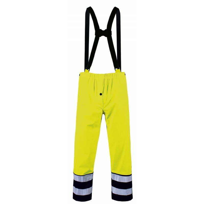 Pantalon de pluie jaune T2S BERMUDES en taille L pour homme