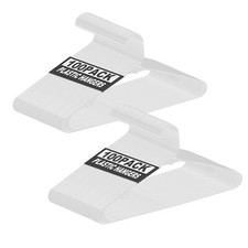 200 PCS Plastic Clothes Hangers Non-Slip Skirt Suit Coat Hangers White