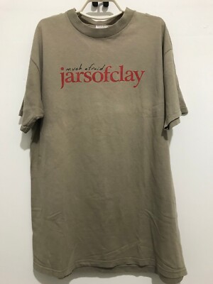 OVERCAST バンドTシャツ 90s L メタルコア Vintage 90's Jars Of Clay Much Afraid Rock Band Tour T-Shirt | eBay