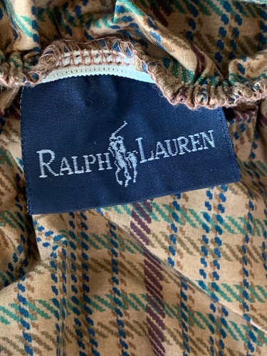 Vintage Ralph Lauren CHURCHILL Multi Twin Flat & Fitted Houndstooth Brown 2pc - Picture 6 of 9