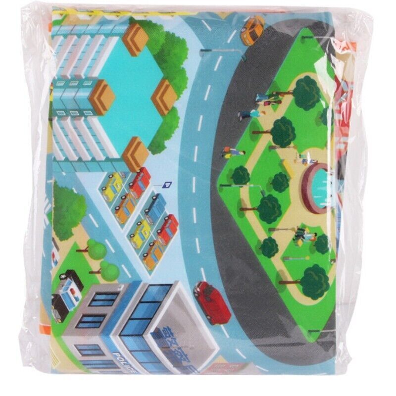 Children Rug Kids Toy Car Rug Town Road Map Cars City Play Mat Street