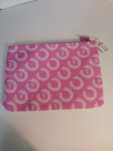 VICTORIA'S SECRET PINK TOP ZIP POUCH LOGO NWT - Picture 3 of 6