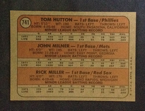 1972 Topps Baseball Pick A Card Complete Your Set VG-EX-NM-MT#644-787 Hi Number - Picture 263 of 379