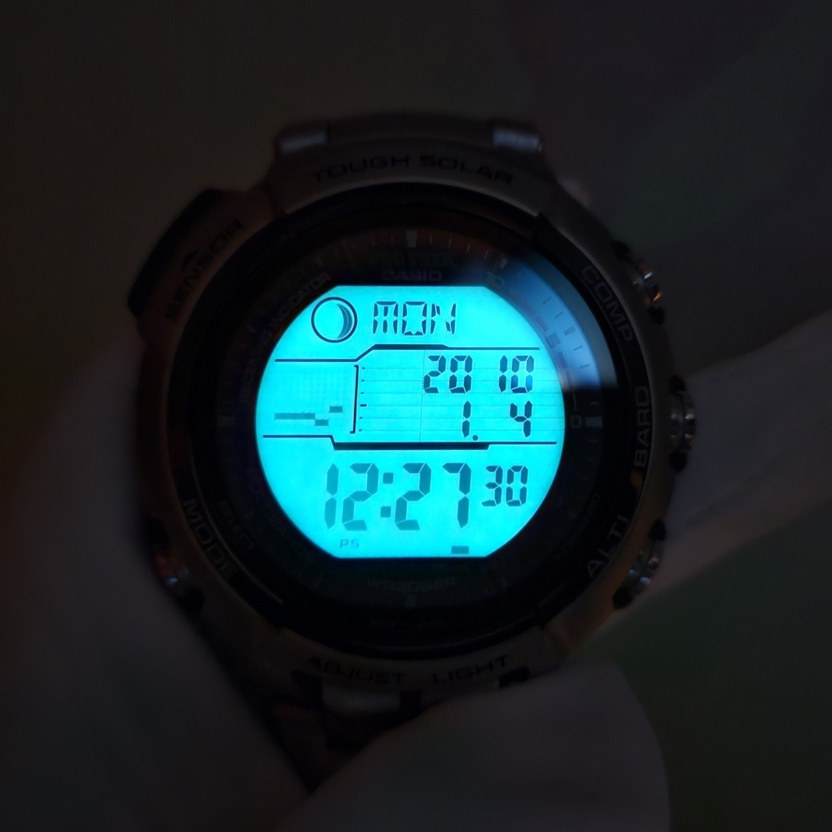 NOS CASIO PRX-2500T-7JF PRO TREK MANASLU TITANIUM ABC DIGTAL NOS CASIO PRX-2500T-7JF PRO TREK MANASLU TITANIUM ABC DIGTAL