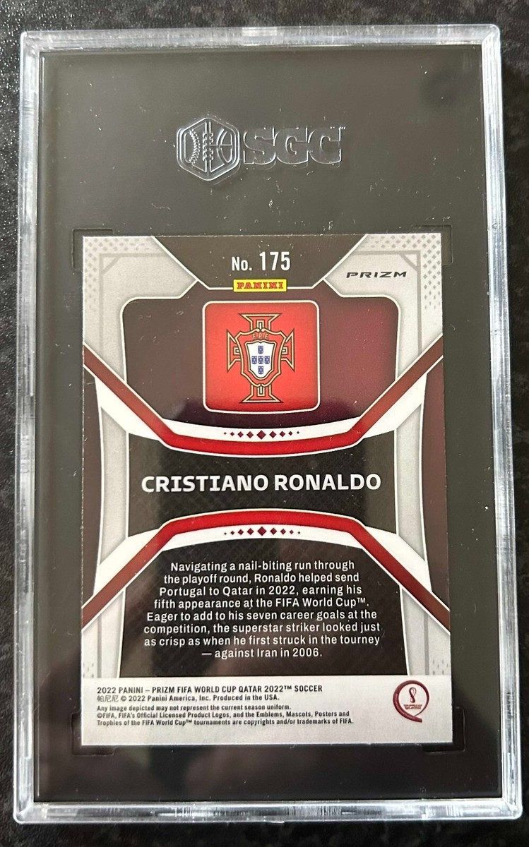 Cristiano Ronaldo (Portugal) Green Wave Panini Prizm World Cup