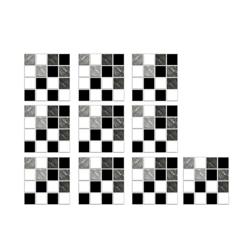 10PC 3D Fliesenaufkleber Fliesenfolie Wandaufkleber Fliesensticker Küche Bad - Bild 38 von 39