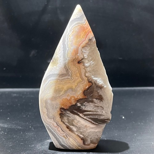 236G Natural Mexican Crazy Lace Agate Quartz Crystal Water droplets Stone - Picture 3 of 16