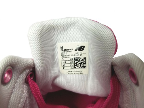 New Balance Girls Canvas Shoes Size 2-3 Pink - Picture 5 of 11