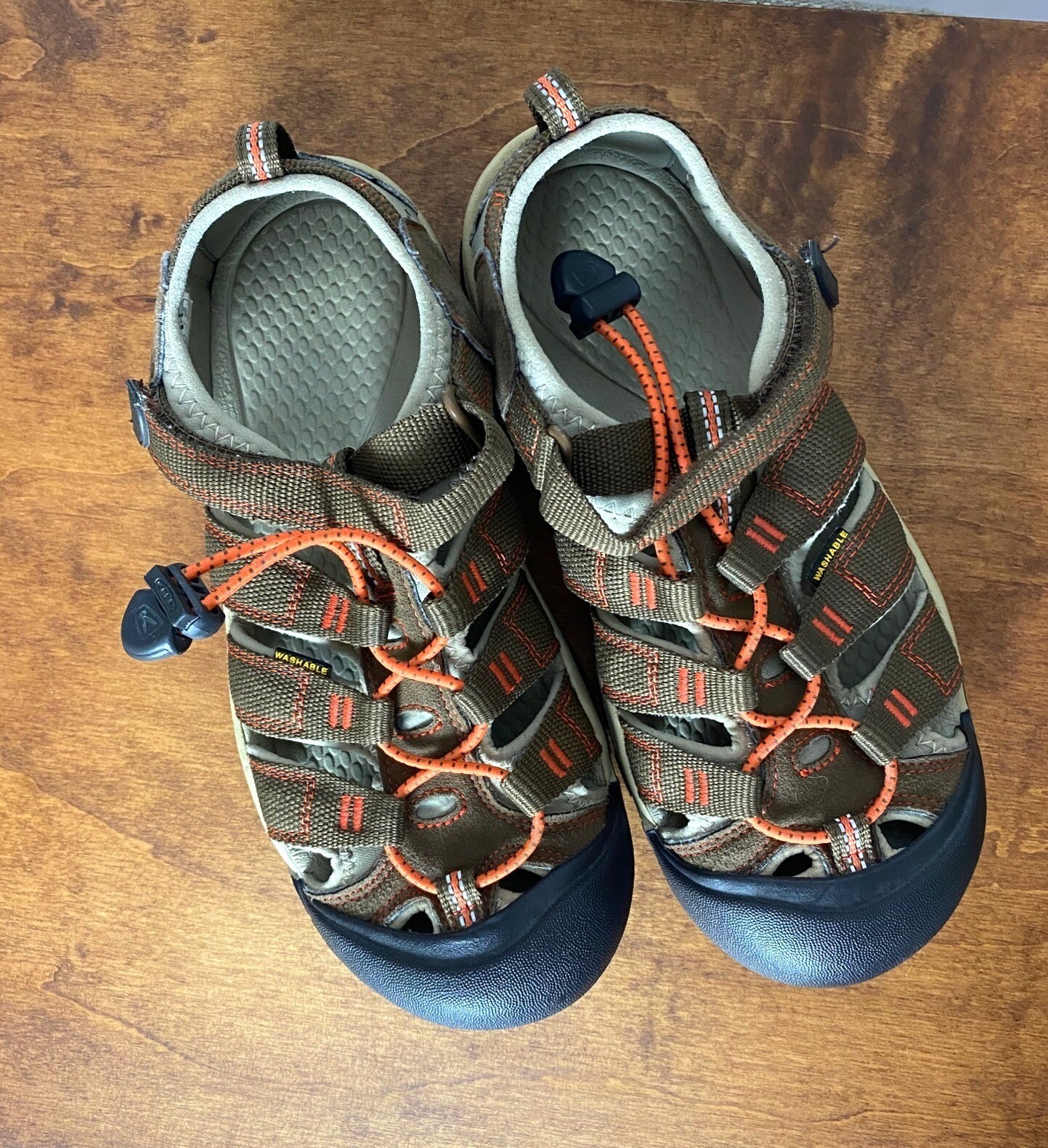 Sandali Keen Newport H2 marroni arancioni giovani taglia 5 scarpe da acqua