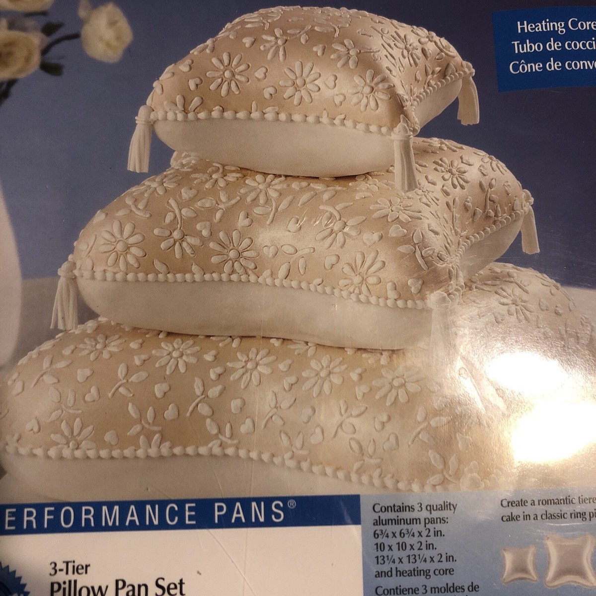 Wilton pc Aluminum Pillow Pan Set~ Pans Heating Core~ NEW