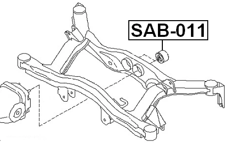 Brazo buje brazo trasero - para Subaru LEGACY B12 1998-2003 OEM: 41322-AE013 Foto 2 de 3