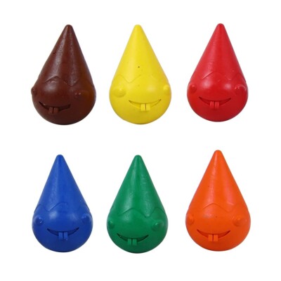 Doms 6 Shades Grippie Crayons Box Pack  Easy Grip For Toddlers