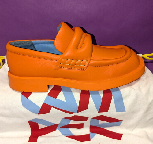 CAMPER MIL 1978 Ultra Soft Padded Loafer Shoes Women's Size 9 Orange