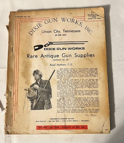 Dixie Gun Works Inc. Rare Antique Gun Supplies Catalog No. 120 Vintage ...