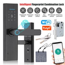 Tuya Wifi Smart Door Lock Fingerprint WiFi Ke...