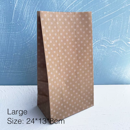 Solid Color Colorful Dots Stripe Gift Bag Party Wedding Favor Cookie Candy Bags - Picture 21 of 29