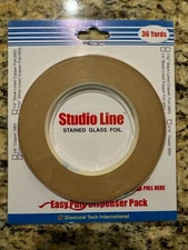 Diamond Tech Studio Line Copper Foil (681) for Stained Glass 7/32" x 36 YDS