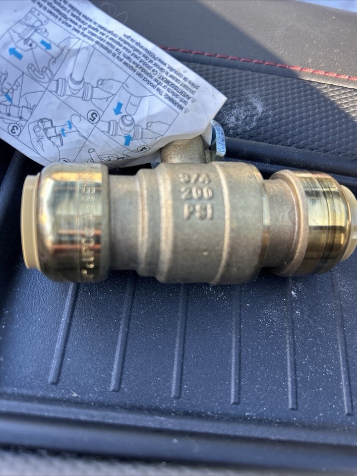 Deep Purple Hush Valvola A Sfera In Ottone Senza Piombo 1/2" - Stile Sharkbite Push-fit, Per Connessioni Rapide Valvola Ottone Senza Piombo - Foto 8